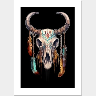 Bison Skull Posters and Art